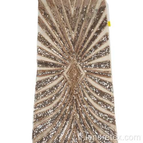 Tissu métallique de brillance tricoté 100% polyester